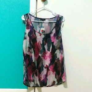 Dressy multi colored tank top.